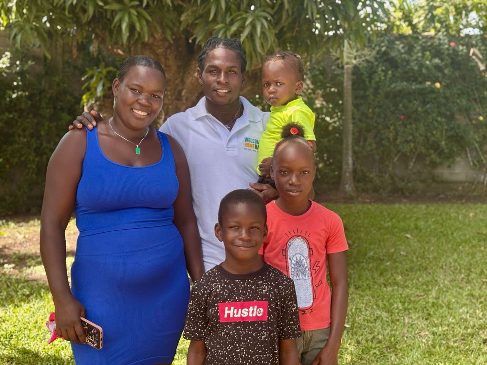 Peterson and his family